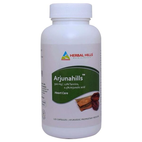 Herbal Hills - Arjuna Capsule for Heart Care -  120 Capsule