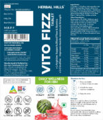 Vito Fizz Energy & Stamina Tablets for Men – With L-Arginine, Ashwagandha & Gokshur – Boost Blood Flow, Endurance & Muscle Recovery – Watermelon Flavor – 15 Tablets - Image 2