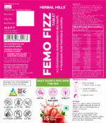 Femo Fizz Effervescent Tablets for Women – L-Glutathione, Hyaluronic Acid, Shatavari – Glowing Skin, Hormonal Balance & Daily Wellness – Strawberry Flavor – 15 Tablets - Image 2