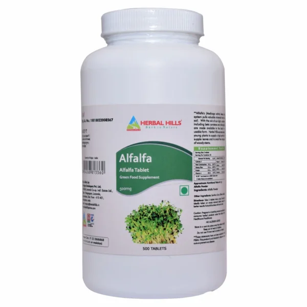 Alfalfa 500 Tablets for Immunity and General wellness. Immunity booster & improves strength and stamina