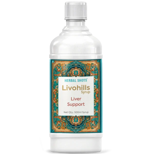 Ayurvedic Liver Tonic - Liver Support Syrup - Livohills Herbal Shots 500ml
