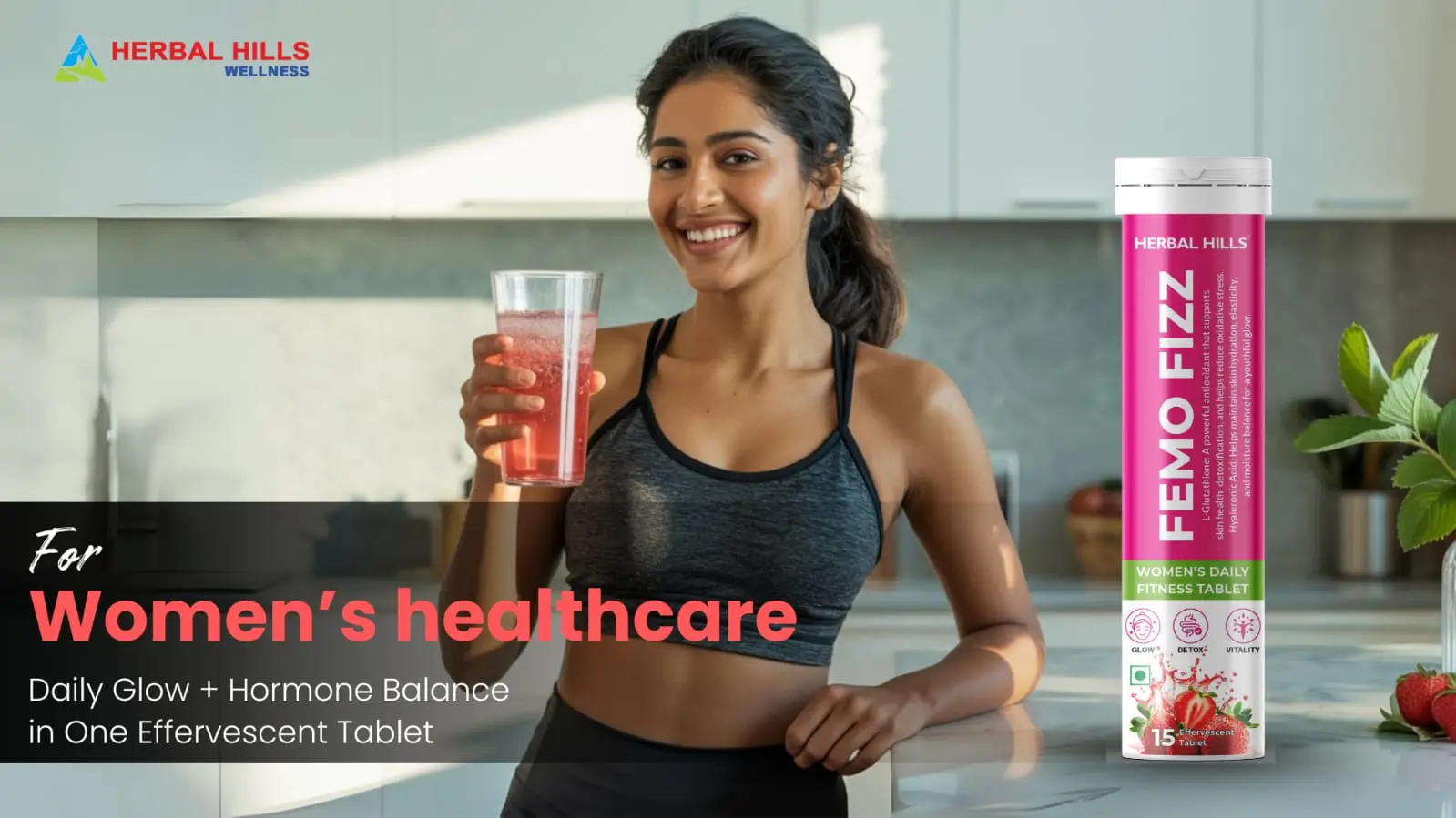 FEMO FIZZ – A Clinically Inspired Wellness Drink for Women, Now from Herbal Hills Wholesale Division
