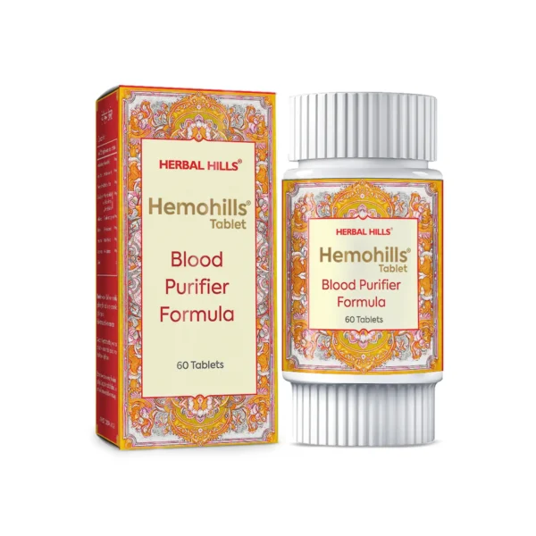 Ayurvedic Blood Purifier Tablets - Hemohills - 60 Tablets