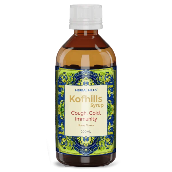 Kofhills Syrup, Ayurvedic respiratory care syrup, Promotes Lung Health, Natural cough, cold reliever, Immune system respiratory support