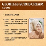 Glohills Scrub Cream - For Exfoliation Reduces Dead Skin, Blackhead & Whitehead Give Glowing Skin & Controls Excess Oil - Image 5